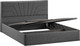 Миниатюра изображения товара Двуспальная кровать ТриЯ Пандора с ПМ и заглушиной 160x200 Тип 1 (микровелюр Jercy Graphite)