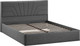Миниатюра изображения товара Двуспальная кровать ТриЯ Пандора с ПМ и заглушиной 160x200 Тип 1 (микровелюр Jercy Graphite)