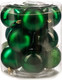 Миниатюра изображения товара Набор шаров новогодних Ausini VT25-04005-6 (темно-зеленый, 12шт)