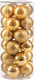 Миниатюра изображения товара Набор шаров новогодних Ausini VT25-04003-1 (золото, 24шт)