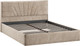 Миниатюра изображения товара Двуспальная кровать ТриЯ Пандора с ПМ и заглушиной 160x200 Тип 1 (микровелюр Wellmart Dark Beige)