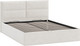 Миниатюра изображения товара Двуспальная кровать ТриЯ Глосс универсальная с ПМ Тип 1 180x200 (велюр светлый)