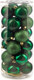 Миниатюра изображения товара Набор шаров новогодних Ausini VT25-04003-6 (темно-зеленый)