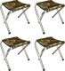 Миниатюра изображения товара Комплект табуретов складных Медведь Екатеринбург Алюминиевые (4шт)
