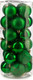 Миниатюра изображения товара Набор шаров новогодних Ausini VT25-04020-5 (зеленый, 24шт)