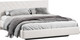 Миниатюра изображения товара Двуспальная кровать ТриЯ Кевия 160x200 Тип 1 (велюр светлый)