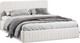 Миниатюра изображения товара Двуспальная кровать ТриЯ Шелли с ПМ 160x200 Тип 1 (велюр светлый)