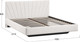 Миниатюра изображения товара Двуспальная кровать ТриЯ Эвори 160x200 Тип 1 (велюр светлый)