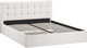 Миниатюра изображения товара Двуспальная кровать ТриЯ Эмма с ПМ мягкой обивкой и заглушиной 160x200 (велюр светлый)
