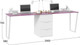 Миниатюра изображения товара Комплект письменных столов ТриЯ Порто с 1 тумбой универсальной СМ-393.15.013 (белый жемчуг/виола)