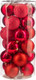 Миниатюра изображения товара Набор шаров новогодних Ausini VT25-04021-3 (красный, 24шт)
