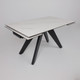 Миниатюра изображения товара Обеденный стол LEPREMO AV 2122 раздвижной 140-200x85  (белый, матовый Snow White/черный)