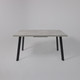 Миниатюра изображения товара Обеденный стол Listvig Hagen 140 раздвижной 140-180x85 (цемент/черный)