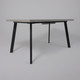 Миниатюра изображения товара Обеденный стол Listvig Hagen 140 раздвижной 140-180x85 (цемент/черный)