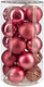 Миниатюра изображения товара Набор шаров новогодних Ausini VT25-04018-8 (темная роза, 20шт)