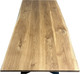 Миниатюра изображения товара Обеденный стол Iva-Wood 160x70 Натуральный дуб (край натуральный, подстолье металл Х-обр.)