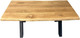 Миниатюра изображения товара Обеденный стол Iva-Wood 160x70 Натуральный дуб (край натуральный, подстолье металл Х-обр.)