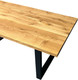 Миниатюра изображения товара Обеденный стол Iva-Wood 160x80 Натуральный дуб (край прямой, подстолье металл П-обр.)