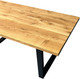 Миниатюра изображения товара Обеденный стол Iva-Wood 160x80 Натуральный дуб (край прямой, подстолье металл П-обр.)