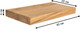 Миниатюра изображения товара Полка Iva-Wood Solid Nature 40x22x4 / SW-013-SL (натуральный, с прямыми краями)