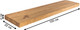 Миниатюра изображения товара Полка Iva-Wood Solid Nature 100x22x4 / SW-013-SL (натуральный, с прямыми краями)