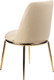 Миниатюра изображения товара Стул Arvento Кастелло DC-151G (бежевый/золото)