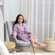 Миниатюра изображения товара Халат детский Крошка Я Boho / 6243545 (р.30, сиреневый)