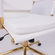 Миниатюра изображения товара Кресло офисное AksHome Indigo LB (белый/золотой)