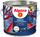 Эмаль Alpina По ржавчине RAL9003 (2кг, шелковисто-матовый белый) — фото 2