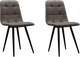 Миниатюра изображения товара Набор стульев Аленушка Мебель Агат (2шт, графит софт)