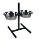Миниатюра изображения товара Подставка для мисок ZOONIK 08822 (черный, с мисками)