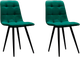 Миниатюра изображения товара Набор стульев Аленушка Мебель Агат (2шт, зеленый софт)