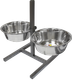 Миниатюра изображения товара Подставка для мисок ZOONIK 08822-2 (металлик, с мисками)