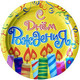 Миниатюра изображения товара Набор одноразовых тарелок Лекс День рождения 23см (6шт)