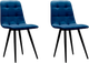 Миниатюра изображения товара Набор стульев Аленушка Мебель Агат (2шт, синий софт)