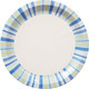 Миниатюра изображения товара Набор одноразовых тарелок Лекс Голубые полосы 23см (6шт)