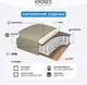 Миниатюра изображения товара Диван KRONES Деметра 1 (велюр кофейный)