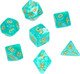 Миниатюра изображения товара Набор кубиков для настольной игры Время игры Дайсы для ДнД / 9889081 (7шт, бирюзовый)