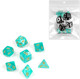 Миниатюра изображения товара Набор кубиков для настольной игры Время игры Дайсы для ДнД / 9889081 (7шт, бирюзовый)