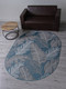 Миниатюра изображения товара Циновка Merinos Kair S132-OVAL-BLUE (1.2х1.7)
