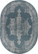Миниатюра изображения товара Циновка Merinos Kair S129-OVAL-BLUE (1х2)