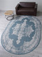 Миниатюра изображения товара Циновка Merinos Kair S129-OVAL-BLUE (1х2)