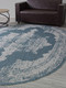 Миниатюра изображения товара Циновка Merinos Kair S129-OVAL-BLUE (1х2)