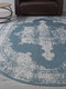 Миниатюра изображения товара Циновка Merinos Kair S129-OVAL-BLUE (1х2)