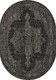 Миниатюра изображения товара Циновка Merinos Kair S129-OVAL-BLACK-GRAY (1.2х1.7)