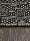 Миниатюра изображения товара Циновка Merinos Kair S136-OVAL-BLACK-GRAY (1.6х2.3)