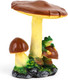 Миниатюра изображения товара Фигурка для сада Хорошие сувениры Гриб тройной с лягушкой / 10942103
