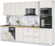 Миниатюра изображения товара Кухонный гарнитур Интерлиния Мила Лайт 2.9-ПМ3 (персидский жемчуг/персидский жемчуг/дуб бунратти)