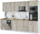 Миниатюра изображения товара Кухонный гарнитур Интерлиния Мила Лайт 2.9-ПМ3 (дуб серый/дуб серый/дуб бунратти)
