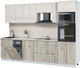 Миниатюра изображения товара Кухонный гарнитур Интерлиния Мила Лайт 2.9-ПМ3 (вудлайн кремовый/дуб серый/травертин серый)